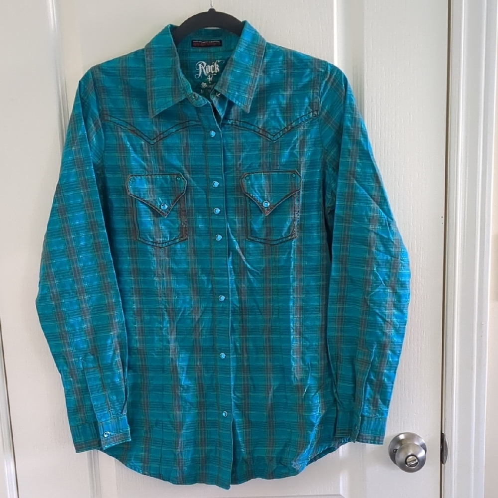 Ladies Wrangler Rock 47 Western Shirt